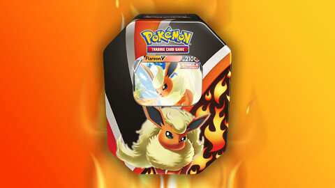 Opening A Flareon Eevee Evolutions Tin!