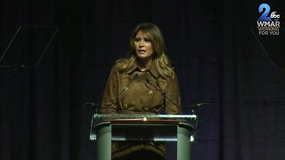 First Lady Melania Trump speaks at UMBC youth summit on opioid awareness