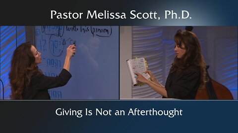 Giving Is Not an Afterthought