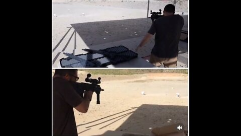 Shooting an Tavor X95 one handed