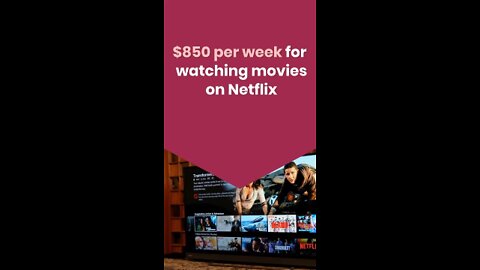 $850 Per Week for Watching Movies on Netflix | how to make money online easy and fast 2022
