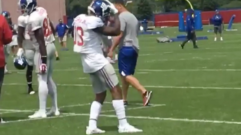 Odell Beckham Jr Dances to Michael Jackson 'The Way You Make Me Feel' During Training Camp Practice