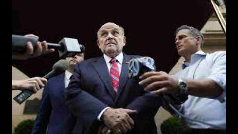 Giuliani Turns Himself In ‘I’m Defending The Rights Of All Americans
