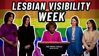 "As the first openly queer person..." KJP celebrates "Lesbian Visibility Week" at the White House