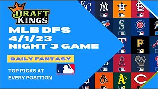 Dreams Top Picks MLB DFS Today 3 Game NIGHT Slate 4/1/23 Daily Fantasy Sports Strategy DraftKings