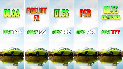 Forza Horizon 5 - TAA vs DLSS vs FSR vs DLAA vs FidelityFX Cas