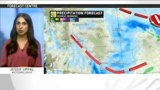 Surge of warmth to be wiped out with wicked wind chills and a burst of snow across Alberta