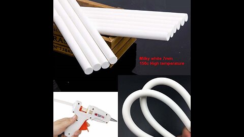 Polyolefin 7mm milky white Hot Glue Stick Adhesive Rods 150c high temperature