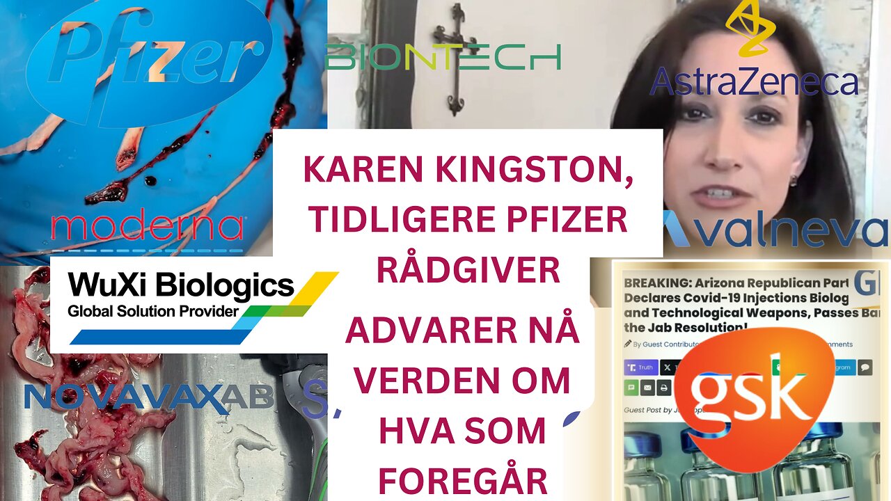 KAREN KINGSTON, TIDLIGERE PFIZER RÅDGIVER: ADVARER NÅ VERDEN OM HVA SOM  FOREGÅR