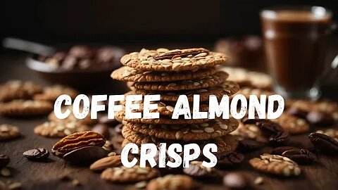Coffee Almond Crisps Recipe - Irresistibly Crunchy and Full of Flavor! #coffee #almond #crisps