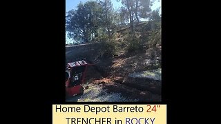 Trenching Electrical Lines ROCKY Soil Barreto All-Hydraulic Trencher 24" | D.I.Y in 4D