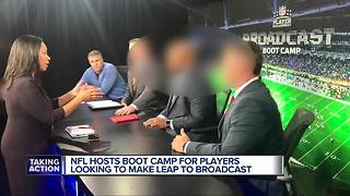 NFL hosts boot camp for players looking to become broadcasters