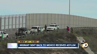 Migrant who was sent back to Mexico granted asylum
