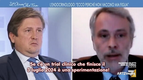 Se c'è un trial clinico che finisce il 3 luglio 2024 è una sperimentazione!