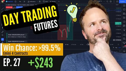 DAY TRADING FUTURES Ep. 27 | +$243 WIN | Elite Trader Funding System Trading Scalping #daytrading