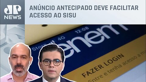 Schelp e Cristiano Vilela analisam divulgação de notas do Enem