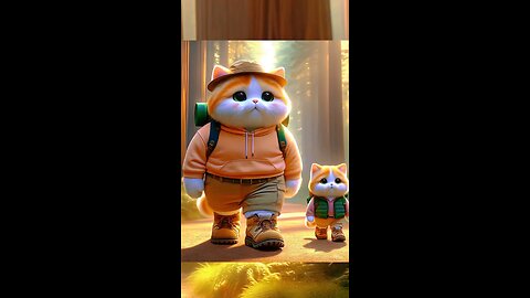 Daddy Sad Story Of Little Cute Cat in Forest #cute #cat