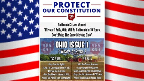 VOTE "YES" ON ISSUE #1 TO PROTECT THE CONSTITUTION AND THE REPUBLIC!