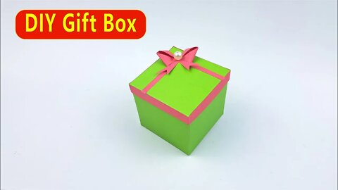 How to Make Gift Box/DIY Paper Gift Box/ Easy Paper Crafts