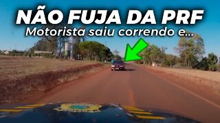 Motorista tenta fugir da PRF e olha no que deu...