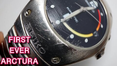 MUSEUM SEIKO KINETIC RESTORATION | FIRST EVER ARCTURA 90s BY JORG HYSEK | service tutorial 5M42A
