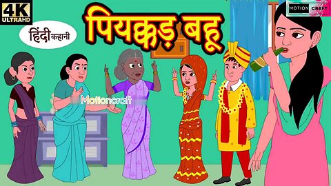 पियक्कड़ बहू|| hindi kahaniya|| story time||kahaniya||stories||moral stories funny||720P||HD