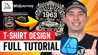 AI Art T-Shirt Design With MidJourney & Affinity Designer. Step by Step Tutorial.