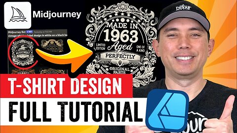 AI Art T-Shirt Design With MidJourney & Affinity Designer. Step by Step Tutorial.