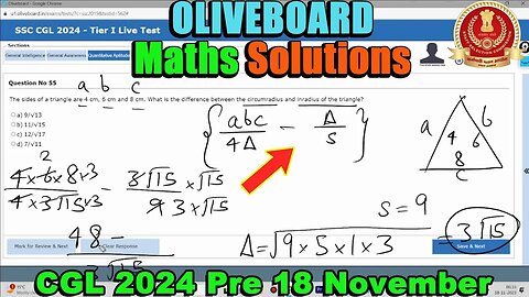 🔥Oliveboard Live Mock Maths Solutions SSC CGL Tier 1 18 Nov | MEWS Maths #ssc #oliveboard #cgl2024