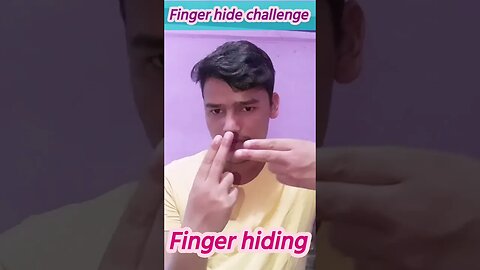 2 finger hide challenge✌️😱🔥 #magic #trending #viral #challenge #shorts