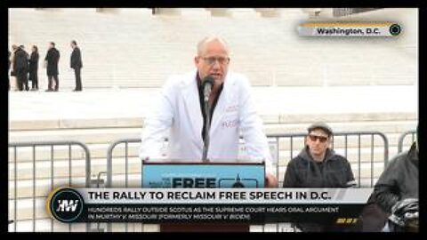 Dr. Pierre Kory Speaking at Rally To Reclaim Free Speech (March 18, 2024)