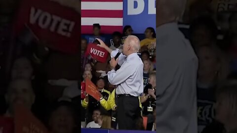 Biden Yells at Protestor: "Don't Jump" | #shorts