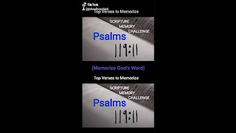 Top Verses To Memorize, Psalms 119:11