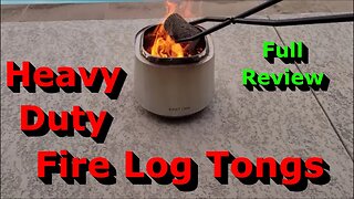 Heavy Duty Fire Log Tongs - Full Review - Don't Get Burned!