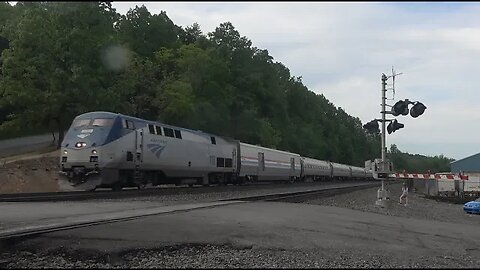 NS intermodal x2 plus the Pennsylvanian near Altoona