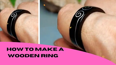 How to make a wooden ring |woodworking|wood carving|woodworking7900| #ring |#shorts
