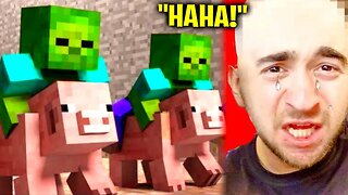 You Laugh = TAKE OFF HAT! (Minecraft Try Not To Laugh)