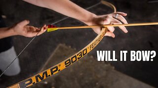 Making A bow Out Of A Wooden Hockey Stick "WILL IT BOW" Ep. 6