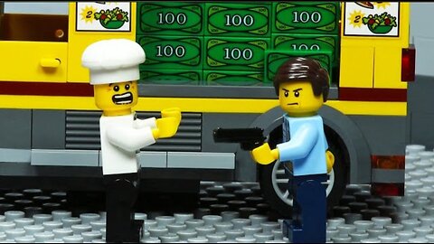 Lego City Pizza Delivery Bank Robbery Fail