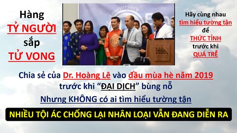 CẢNH BÁO CỦA DR. HOÀNG LÊ VÀO ĐẦU MÙA HÈ NĂM 2019