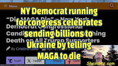 NY Democrat running for congress celebrates sending billions to Ukraine by telling MAGA to die-509