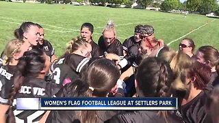 Women bring it every Sunday on the gridiron in a new flag football league