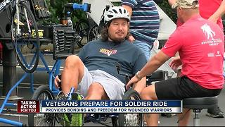Wounded veterans prepare to bike 30-mile Soldier Ride