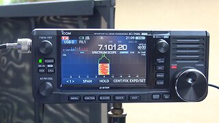 ICOM 705, Sending/Receiving Email At 5 Watts, 40 Meters With Chameleon F-Loop 2.0, VARA HF