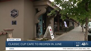Classic Cup cafe to reopen in June