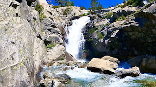 Hiking To A Waterfall// Desolation Wilderness// Horsetail Falls
