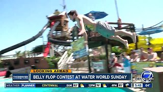 Belly flop contest at Water World