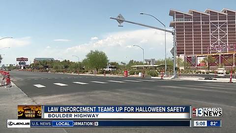 Law enforcement stepping up patrols on Boulder Hwy for Halloween
