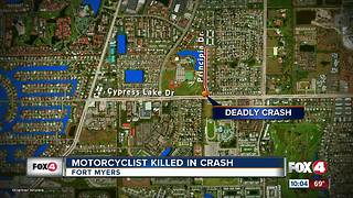 Motorcyclist Killed in Crash