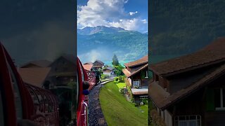 Train through Switzerland is Beautiful!